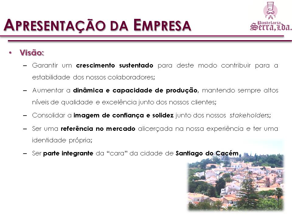 Apresentação da empresa - Diapositivo 10