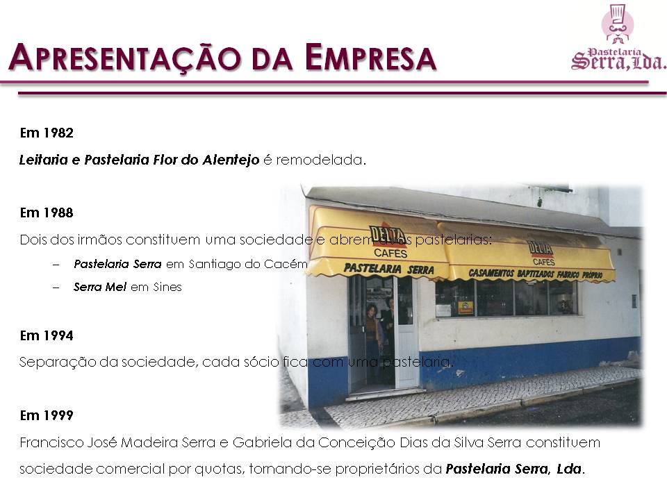 Apresentação da empresa - Diapositivo 4