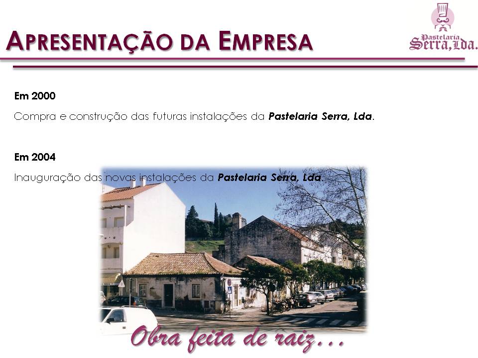 Apresentação da empresa - Diapositivo 5